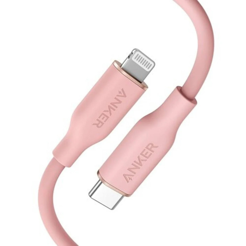 Anker PowerLine III Flow USB-C to Lightning 1.8m Cable - Pink - كابل